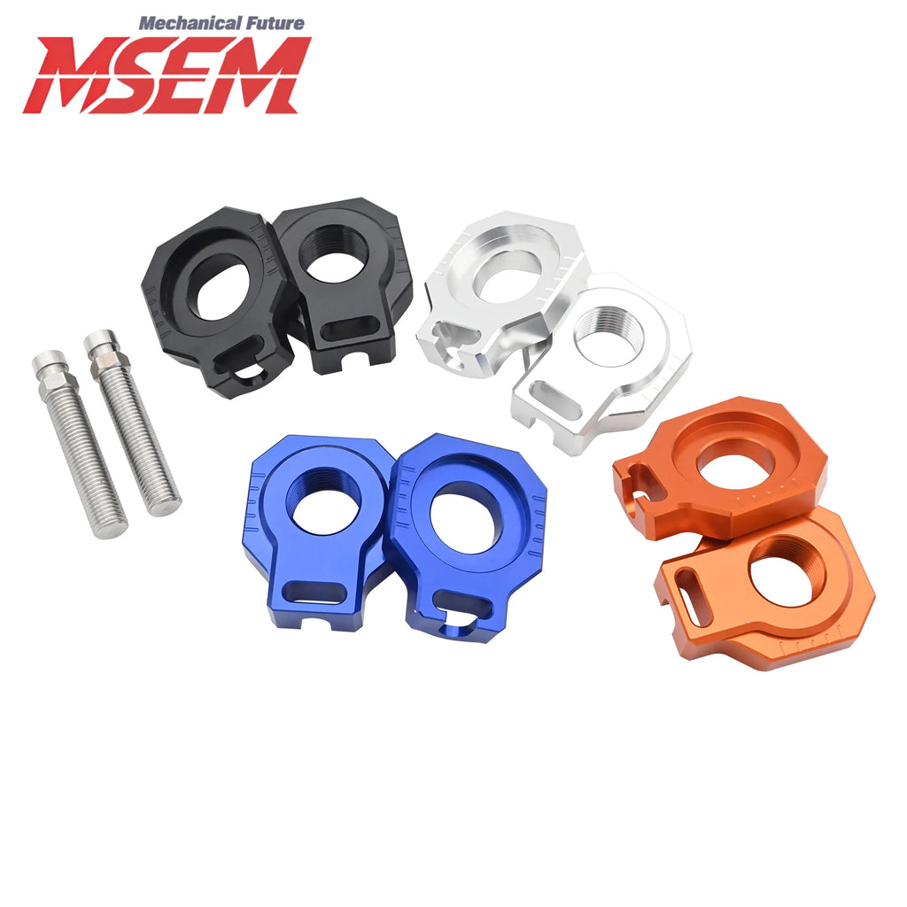 Motorcycle 20mm Rear Axle Blocks Chain Adjuster Block For KTM 85 SX 125-530 SX EXC 2000-2023 Husqvarna TC85 TC125 TC250 FC250