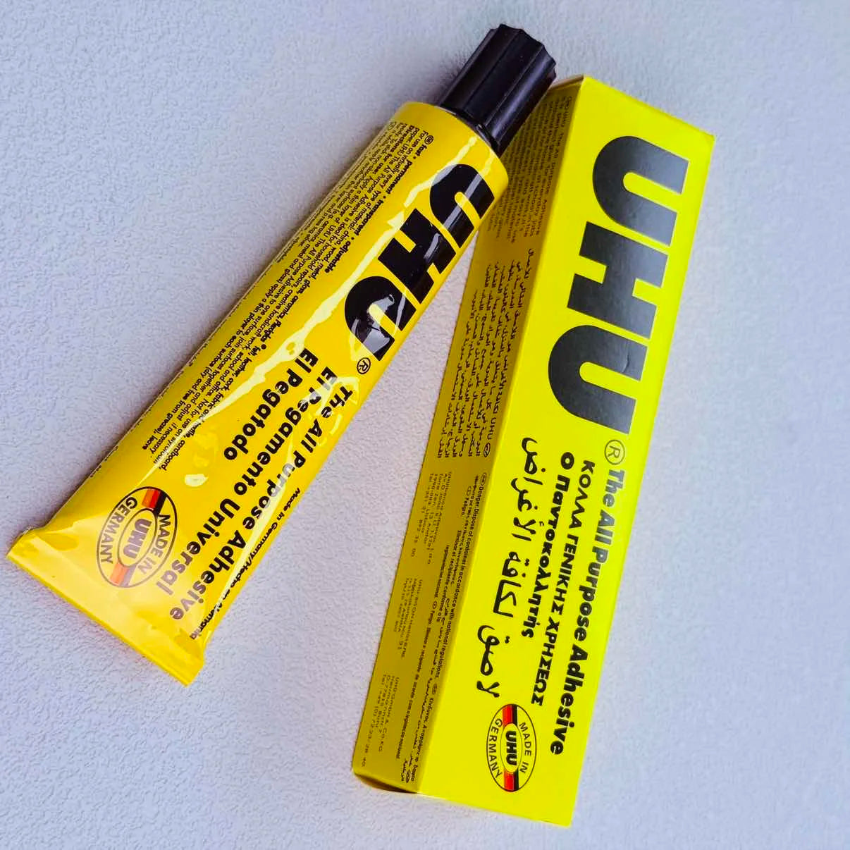 UHU Multi-Purpose Strong Adhesive Glue Clear Bond for Crafts School Home Office DIY Projects