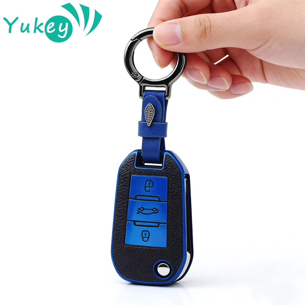 TPU Car Key Case Fob for Opel Corsa D F A E Grandland X Crossland Combo Cap for Citroen C4 Cactus C5 Aircross Berlingo Fob