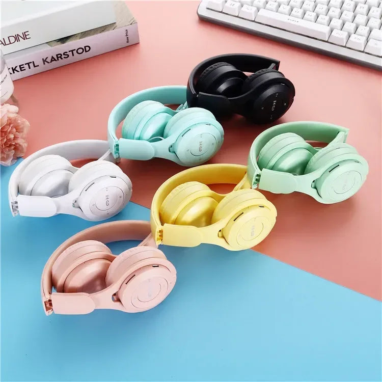 Hifi Sound Bluetooth Headphones Wireless Over-Ear Headsets with Microphone Noise Reduction Comfortable for Travel And Home Use