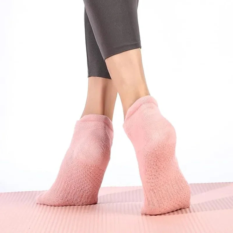 Pair of Double Anti-Slip Grip Pilates Socks for Yoga and Sports