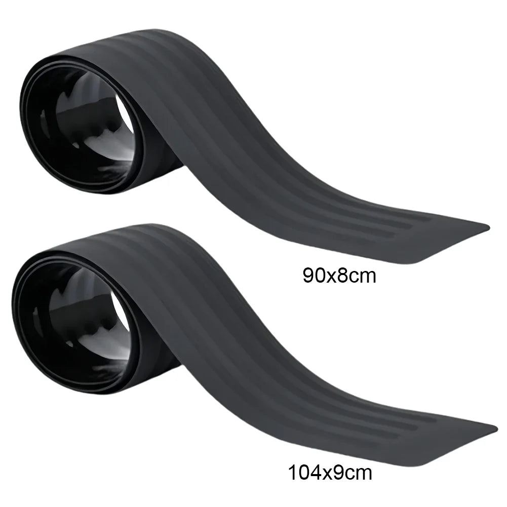 Universal Car Trunk Door Sill Plate Protector Anti-Scratch Rubber Rear Bumper Guard Anti-Collision Protector Strip