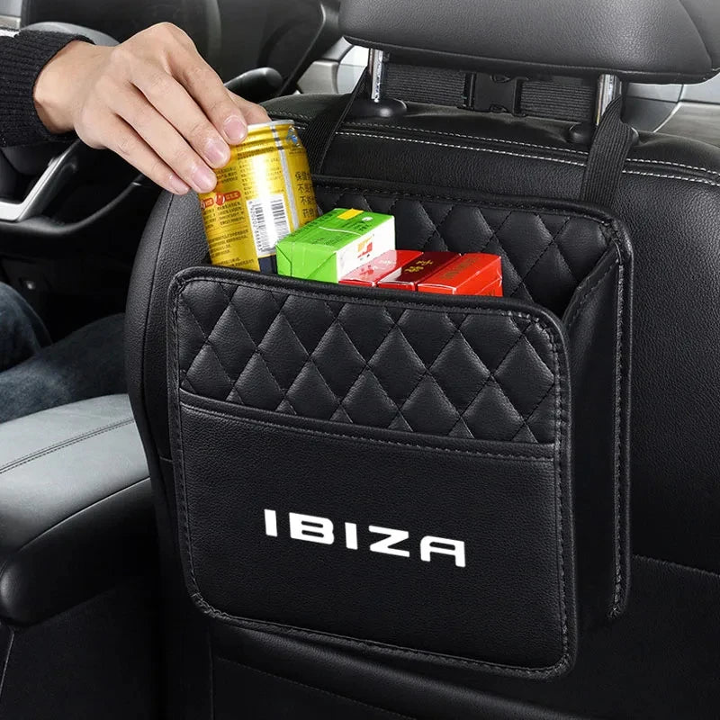 Suitable for SEAT Leon ibiza Ateca Tarraco Toledo Arosa car storage bag car interior seat back hanging bag accessories