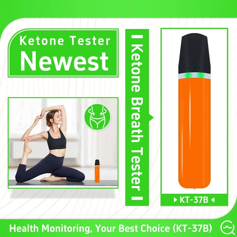 Wireless & App Ketone Breathalyzer Breath Tester Meter for Fat Burning Weight Loss, Ketogenic, Keto, Ketosis, USB Rechargeable