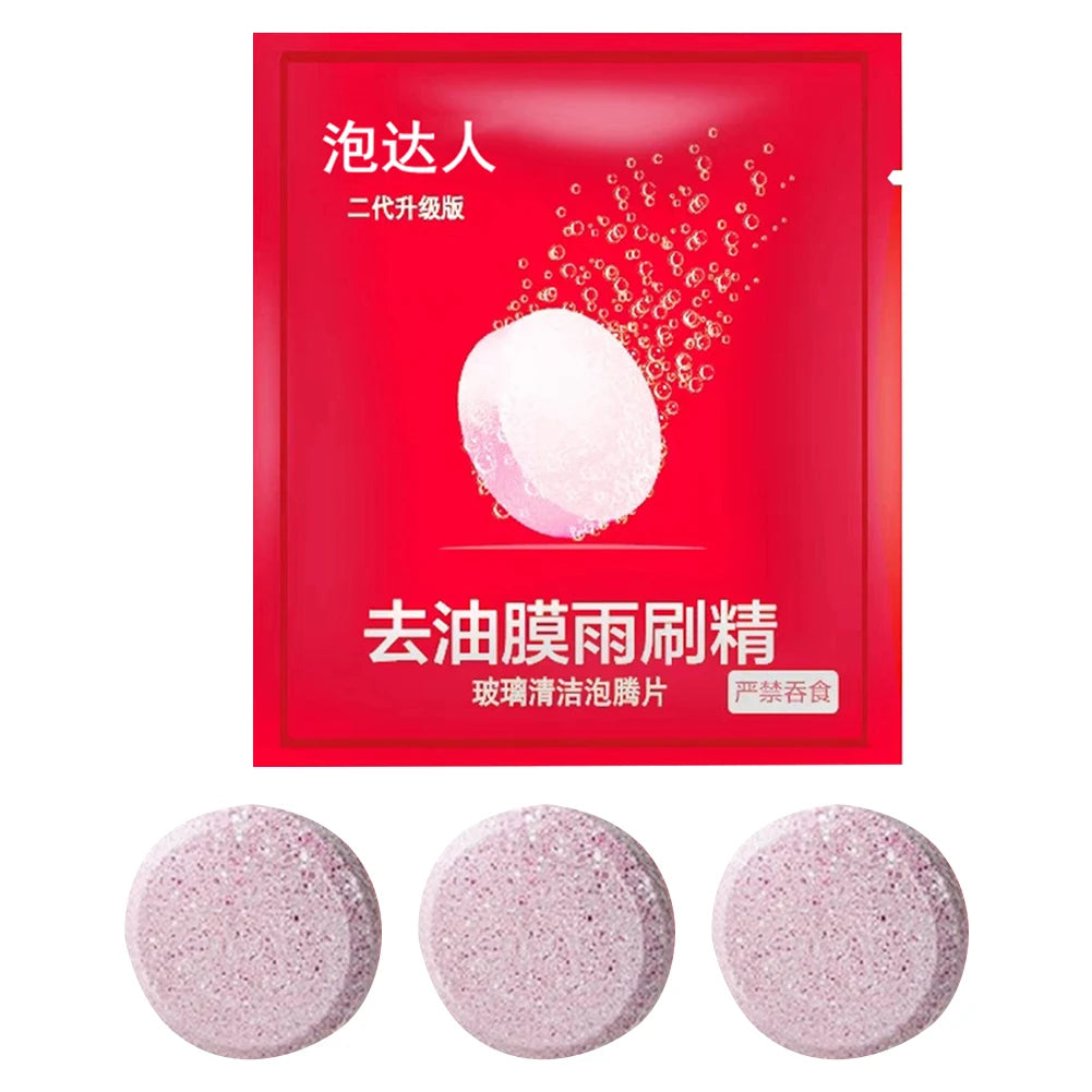 Car Effervescent Tablets Windscreen Wiper Cleaning Tablets Windscreen Wiper Solid Washer Household Cleaning Tablets