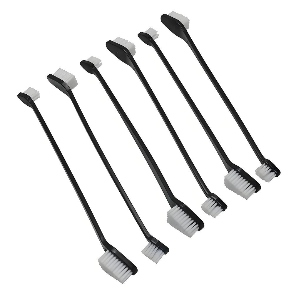 1~10 Pcs Car Double-head Detail Brush Hard Burrs Tire Wheel Brush Car Cleaning Crevice Brush Car Cleaning Tools