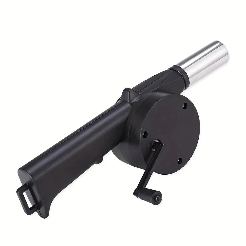 Outdoor Portable Hand Cranked Blower, Household Barbecue Charcoal Assisted Combustion Blower