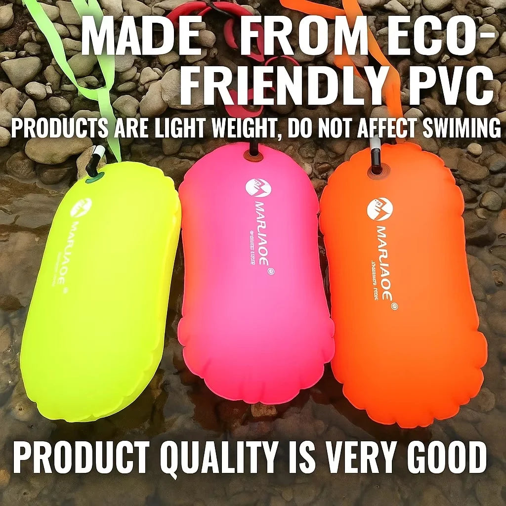 PVC pool Buoy Safety Buoy Tow Float Waterproof Air Bag With Waist Belt For rafting outdoor pool Swimming pool Safety Suppli