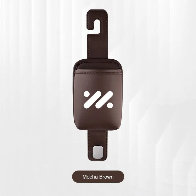 Leather Car Water Cup Holder For IM Motors MG IM6 IM5 LS7 L7 LS6 L6 Backrest Storage Bag ,Trash Can with Hook Bags Umbrella Clip