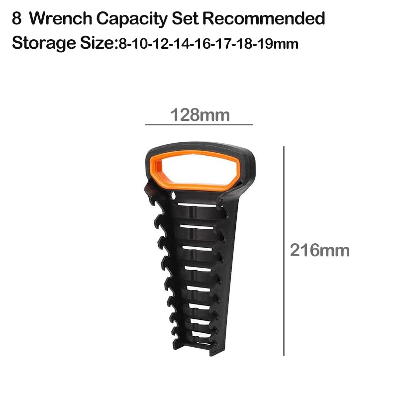 Plastic Wrench Organizer Tray Sockets Storage Tools Rack Sorter Standard Spanner Holders Wrench Holder Storage Organizer
