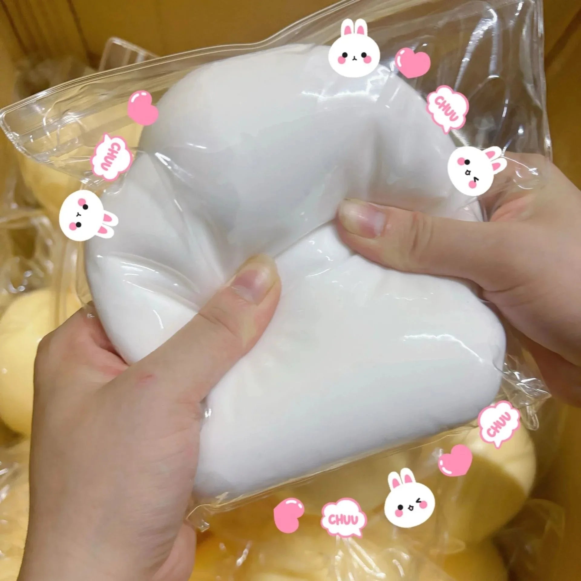 Simulated Squeeze Butter Stress-relieving-toys Squishy Fake Baozi Fun Pinch Uncompressed Fidget Toys Popular Children Favor Gift