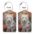 HOT SALE Cute animals Leather Business Luggage Tag Suitcase Address Label Luggage Boarding Case Label Name ID Address Clip
