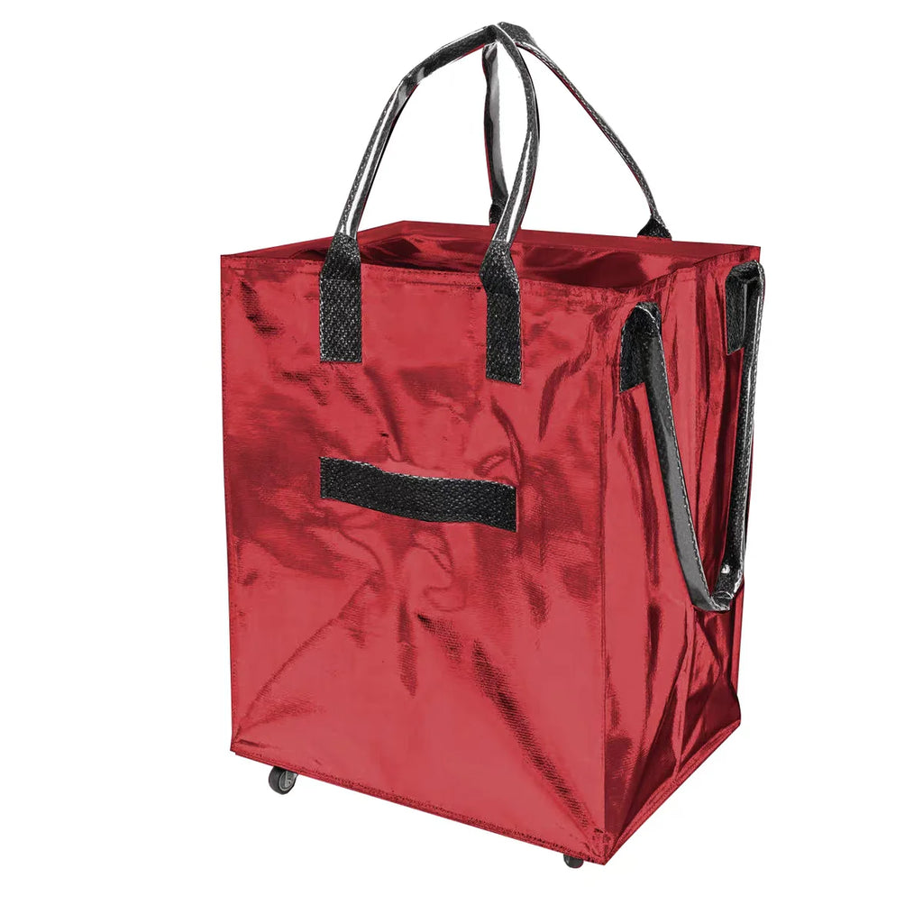 Hulken Detachable Travel Bag with Cover Silent Wheels Stackable Storage Portable Shopping Cart Large Capacity Foldable Shoppi...