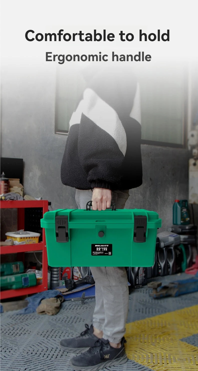 Portable Plastic Tool Box Waterproof Professional Multifunctional Electrician Storage Protective Shockproof Suitcase Tool Box