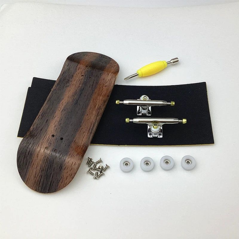 34mm Wood Skateboard OEM Fingerboard Toy with New V3 Trucks and CNC Wheels