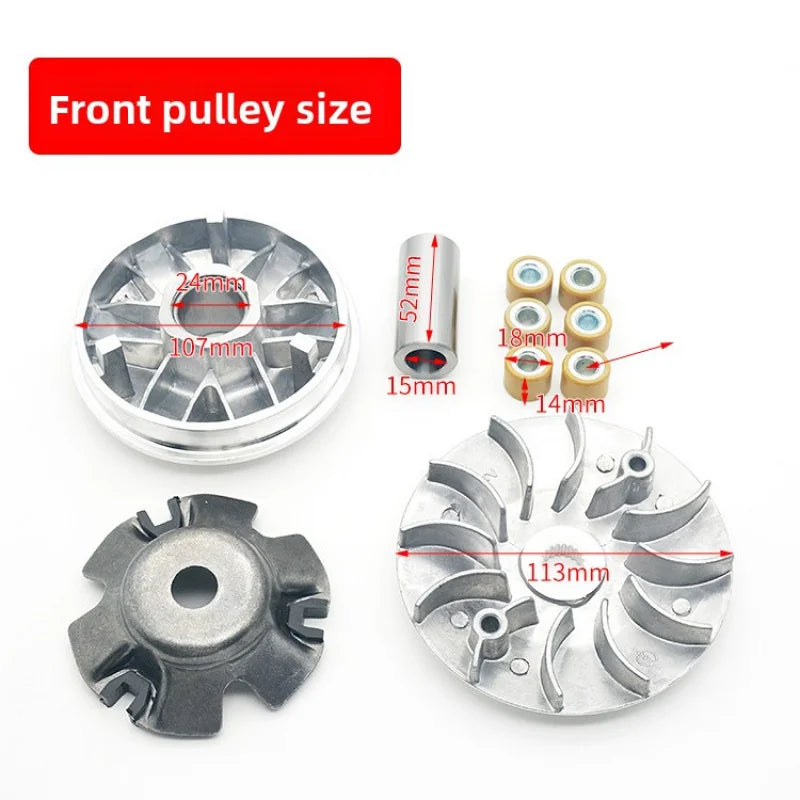 Applicable to Guangyang GY6125 front and rear belt pulley assembly 150 driven wheel clutch release block driving disc.