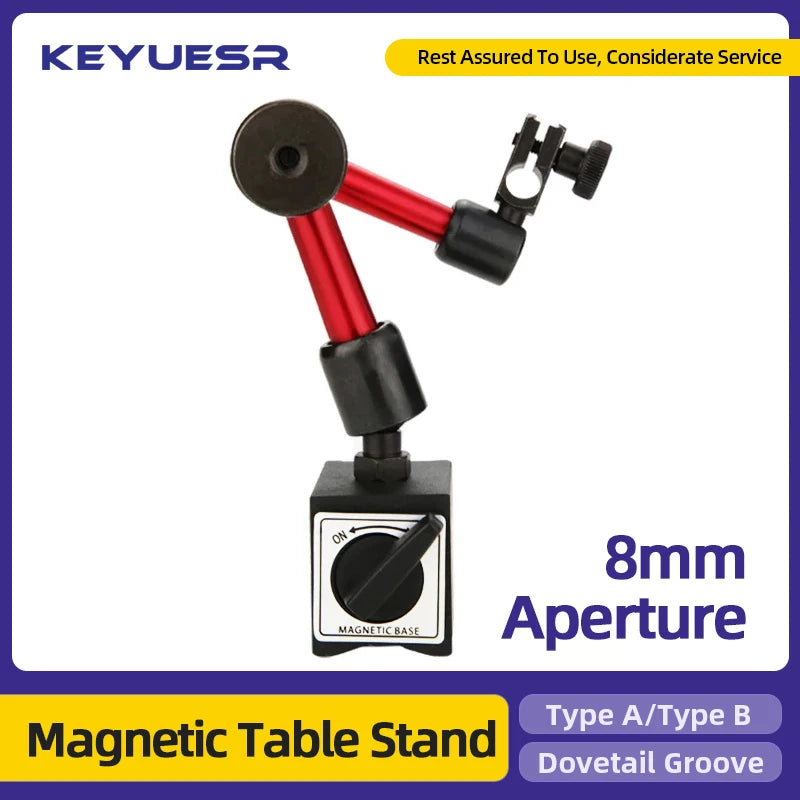 Magnetic Stand Dial Indicator Magnetic Base Holder Stand Dial Gauge Table Scale Precision Indicators Micrometer Measurement Tool