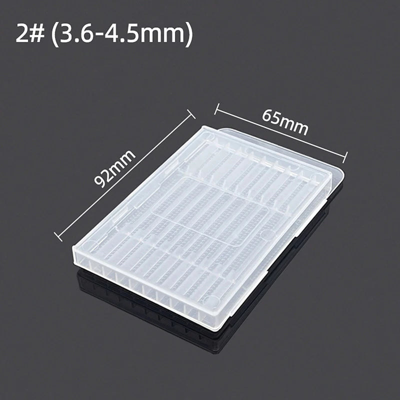 ※Plastic Twist Drill Empty Box Storage Box Toolbox Tool Accessories Woodworking Drill Bit 5/10 Hole Transparent Packaging Case