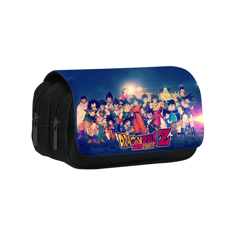 Dragon Ball Goku Anime Pencil Case Big Pencil Bags Stationery Pen Case For Boys Trousse Double Layer School Pencil Case