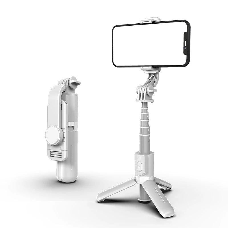 Upgrade Selfie Stick 1m with Wireless Bluetooth LED Fill Light Extended Tripod with Remote Shutter for Android IOS Cellphone