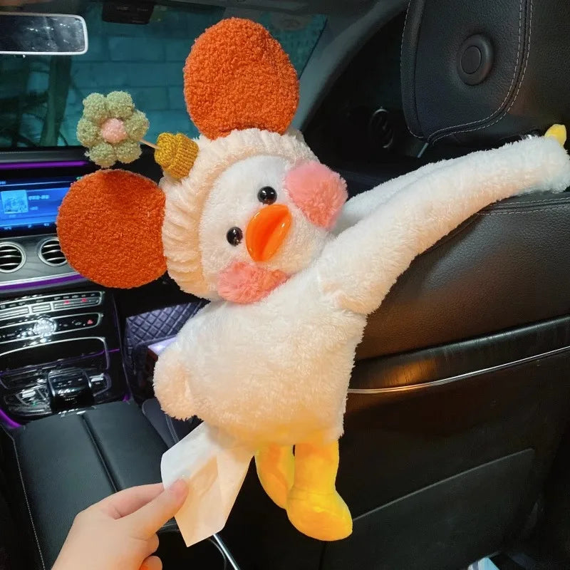 Creative car tissue box, garbage bin, two in one multifunctional car armrest box, drawer box, car decoration supplies