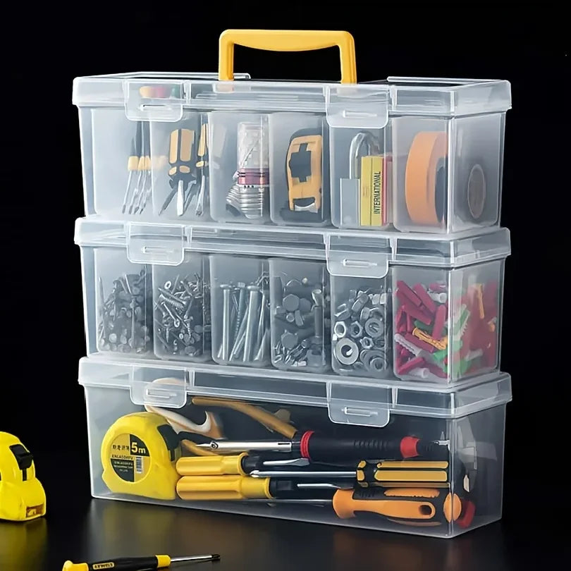 1PC Portable Tool Storage Box for Outdoor Work Home Desk Use - Classify Screw Accessories Organizer