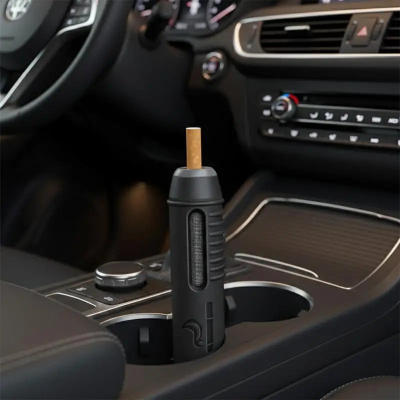 Heat-Resistant Handheld Car Ashtray - Anti-Ash Falling Smoking Tool - Spill-Proof Cigarette Holder with Easy-Clean Design