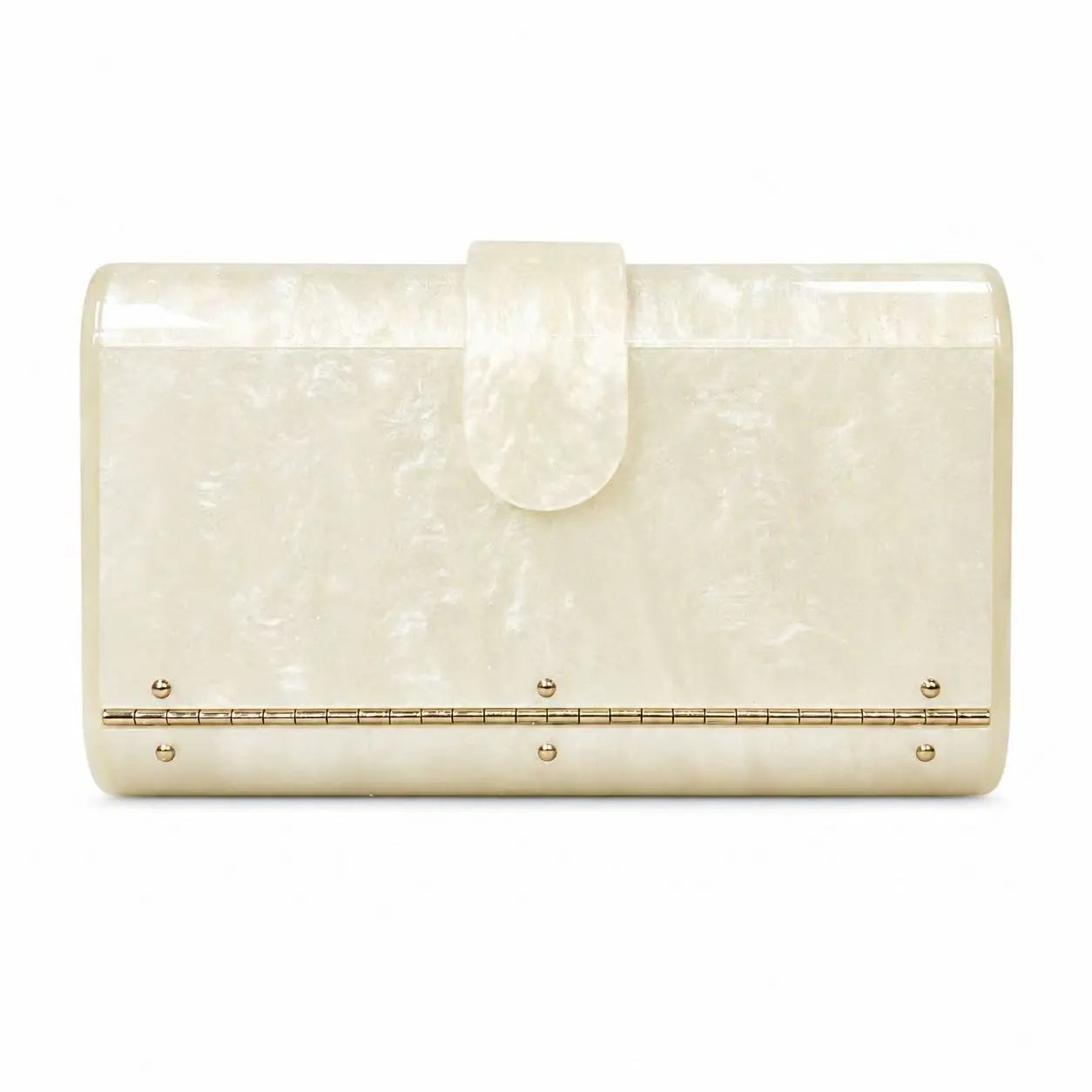 Women's new shoulder oblique span bag, special-shaped shell acrylic bag, fashionable wedding dinner clutch bag