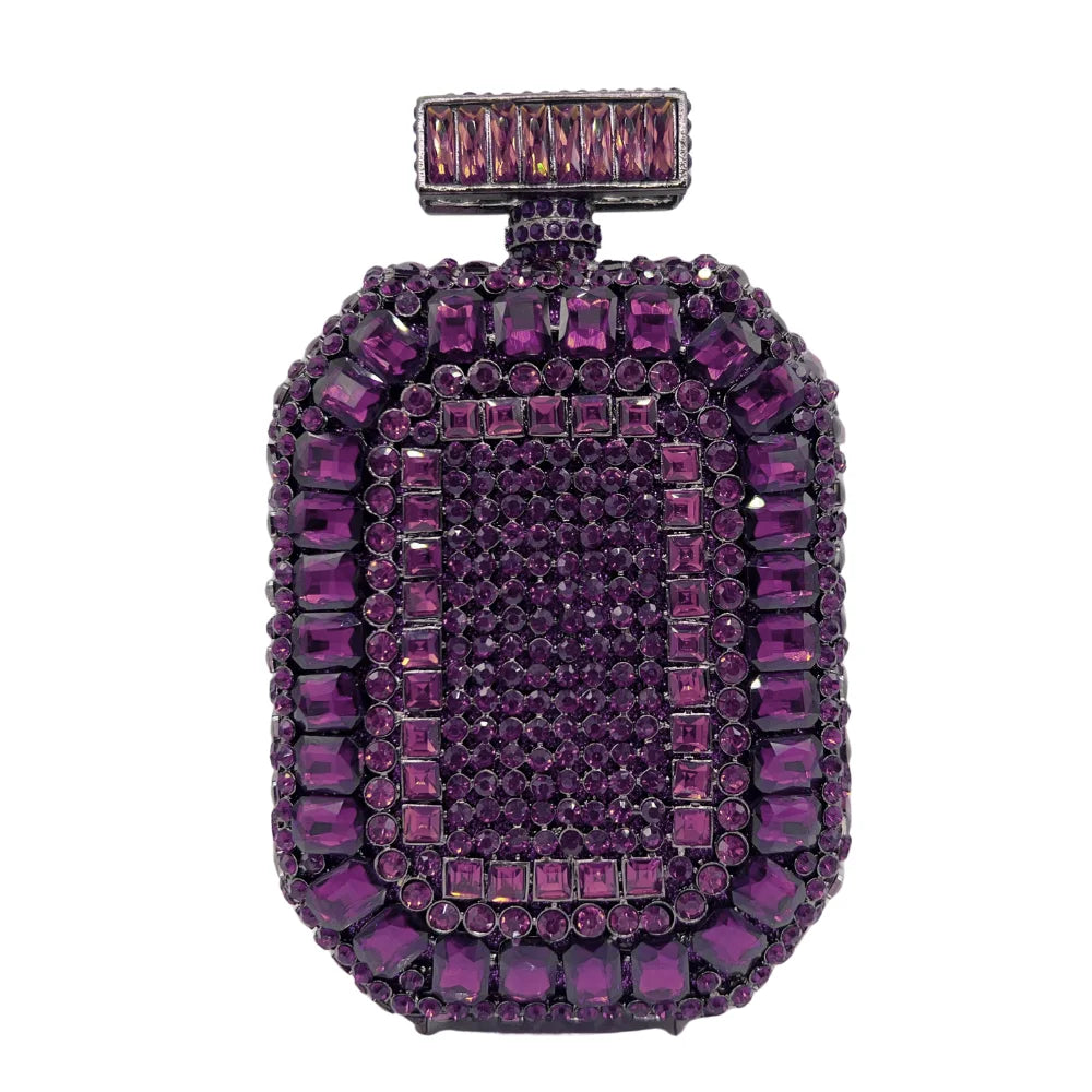 High Quality Luxury New Design Perfume Bottle Diamond Bag, Wedding Party Handbag, Evening Bag, Crystal Clutch