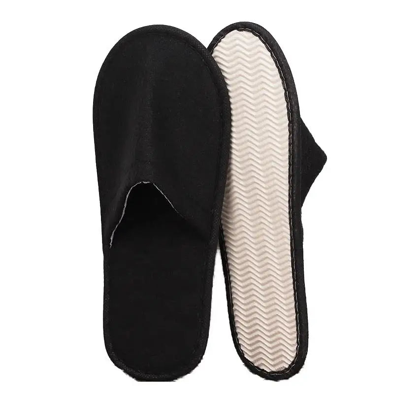 Women Men Disposable Slippers Non-slip Hotel Slippers Home Indoor Guest Slippers Loafer Flip Flop Wedding Shoes Travel Slippers