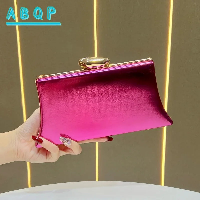 Evening Clutch Luxury Brand Fashion Dinner Party Women's Bag Shiny Women's Shoulder Crossbody Bag High Quality Large Capacity