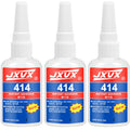414 Super Glue Cyanoacrylate Instant Adhesive Quick-drying Strong Bond for Plastic Rubber Metal Wood Glass Liquid Glue Tool 20g.