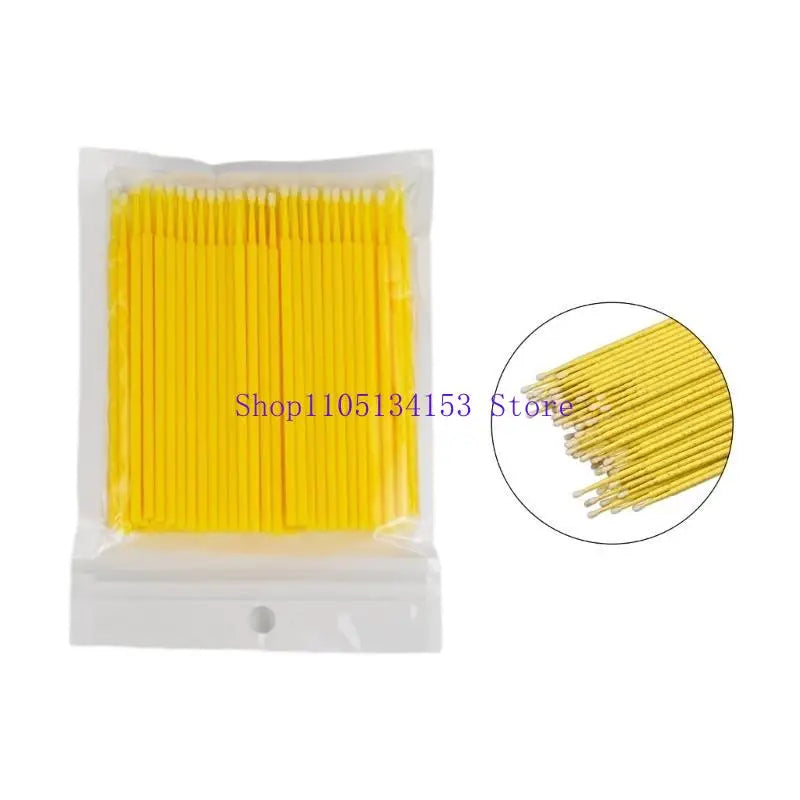 kl23 Portable Paint Micro Brush Tips Auto Head Mini Car Applicator 100pcs