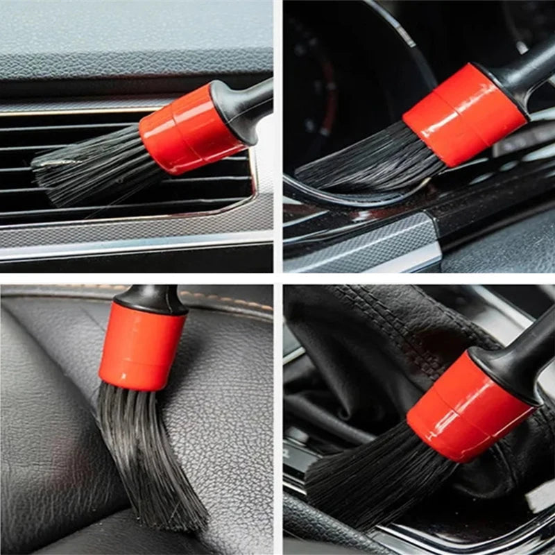 Car Washing Kit Detailing Cleaning Brush Sponge Wash Towel Cloth Tire Wheel Cleaning Brush Car Care Interior Exterior Clean Tool