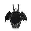 Gothic Punk Coffin Shape Ita Bag Women Clear Backpacks Dark Lolita Handbag and Shoulder Bag Girls Cosplay Designer 2 Insert
