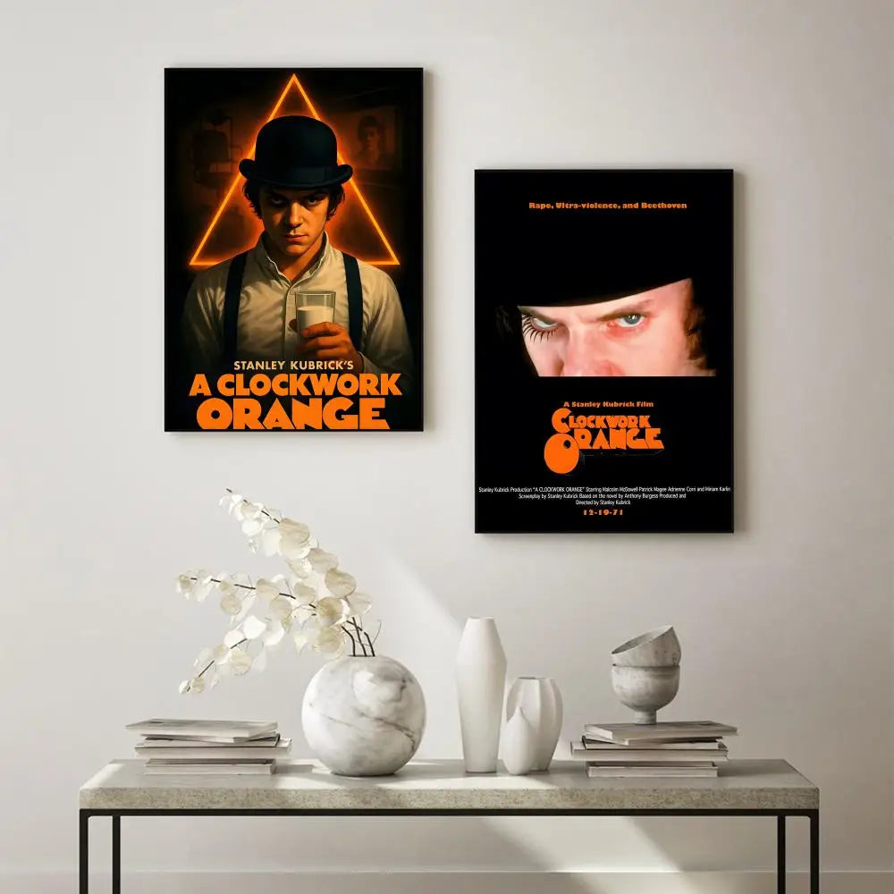 Classic Movie A Clockwork Orange Poster HD Waterproof Self-Adhesive Wall Art – Multi-Scene Use, Top Gift Pick