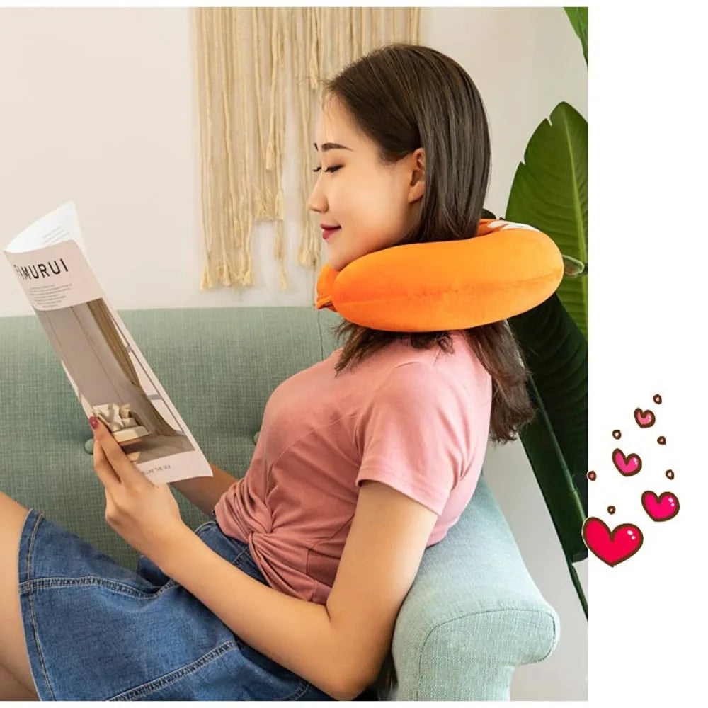 Soft Children Outdoor Short  Travel Pillow Flight Neck Pillow U-shaped Pillow
