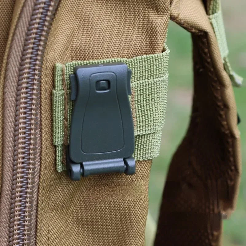 6/2pcs Outdoor Army Rucksack Accessory Molle System Webbing Buckle Clip Backpack Mounting Buckle Camping & Hiking Gadgets