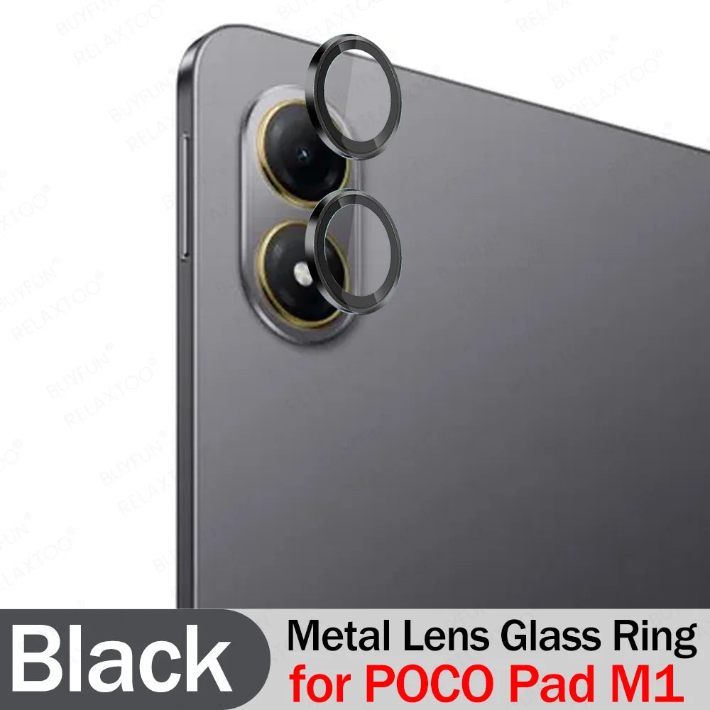 Aluminum Alloy Lens Glass Case For POCO Pad M1 3D HD Metal Ring Camera Protector POCOPadM1 Little PadM1 POCOPad M 1 Back Cover