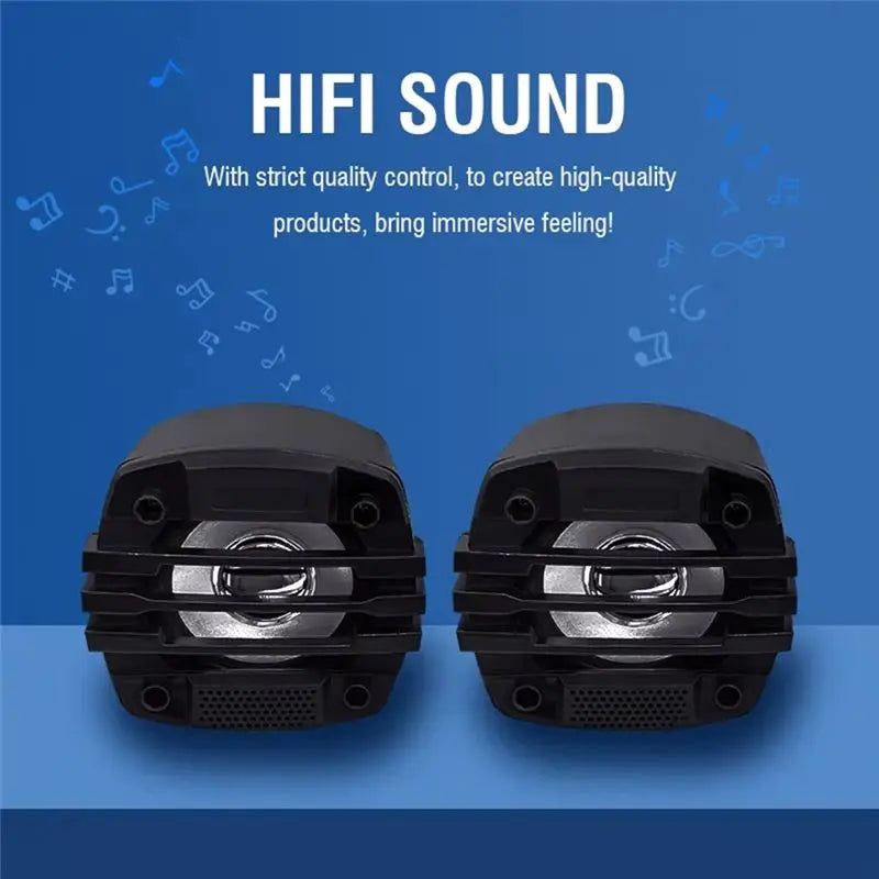 New Motorcycle Handlebar BT Speaker With Dual Horns And USB Charging Port For E-Bikes