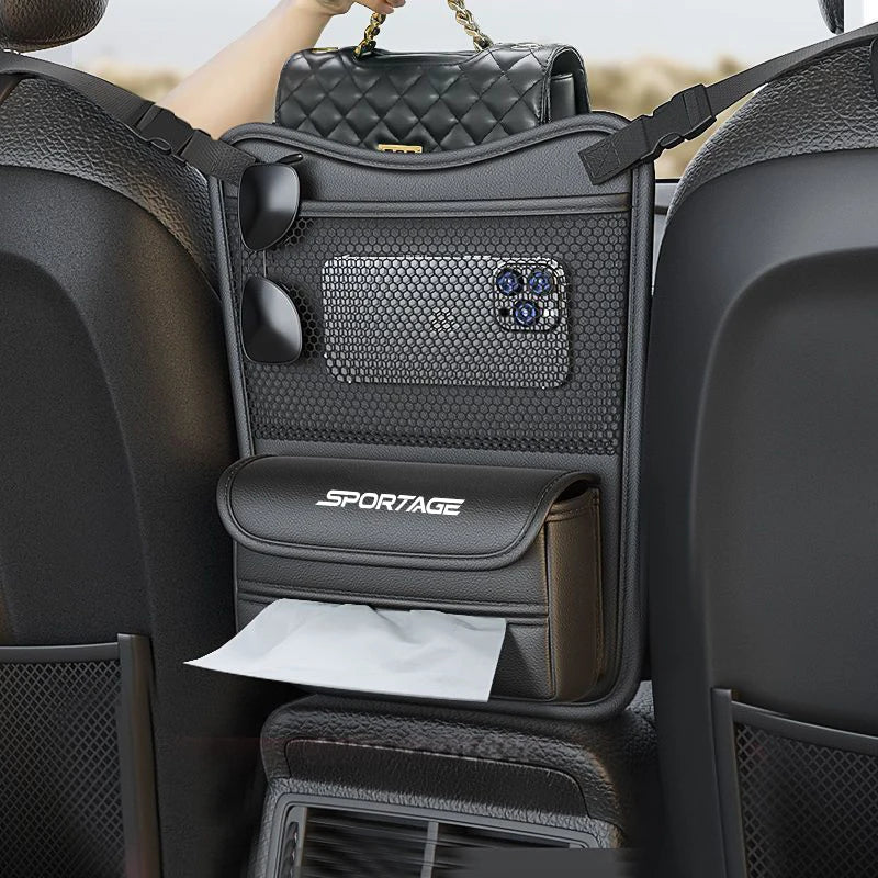 Car Organizer For KIA Sportage Seat Storage Box Car Hanging Storage Bag Tissue Box Car Stowing Tidying Storage Pocket