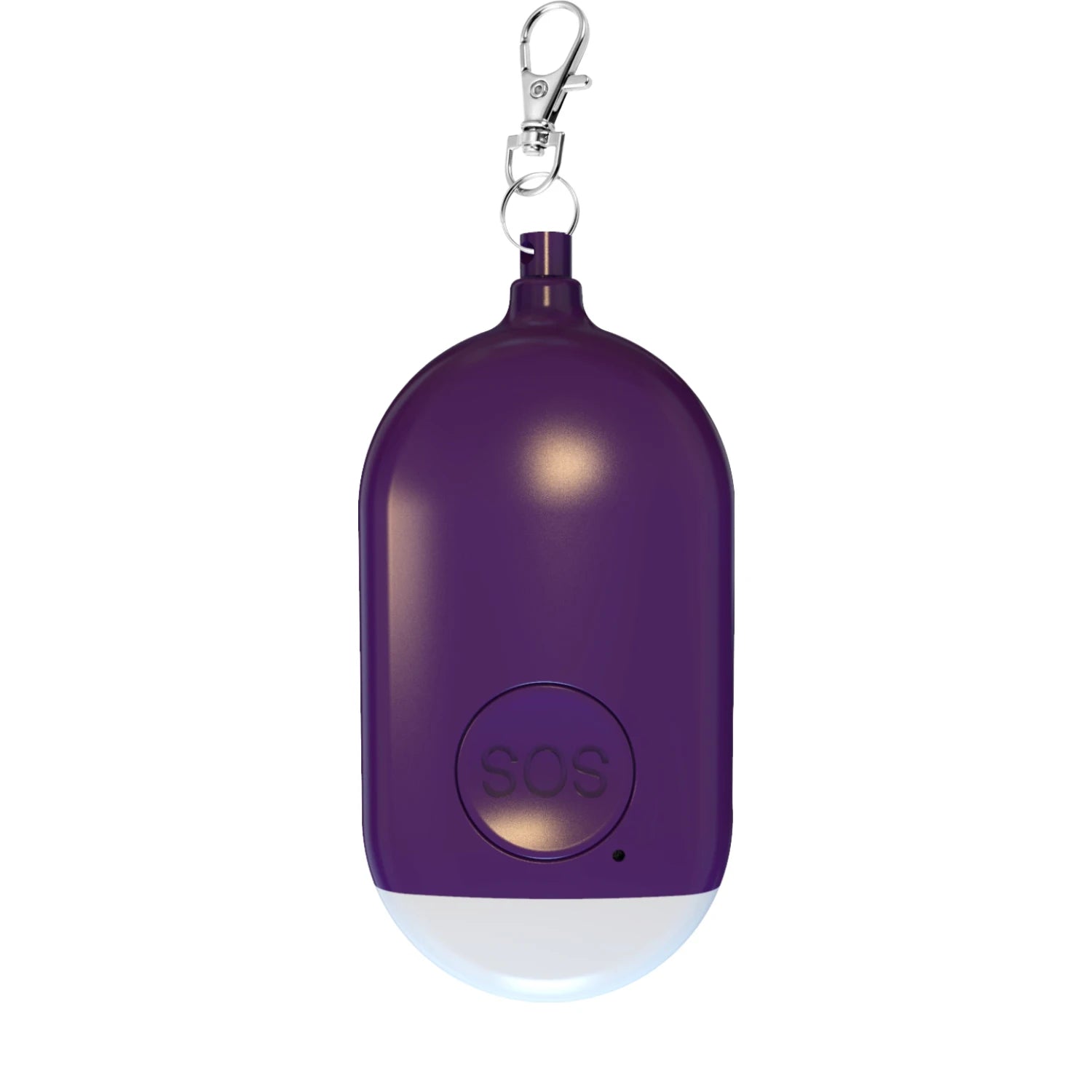 Rechargeable Self Defense Keychain Alarm 130dB Loud Emergency Personal Siren with Flashing Strobe Light SOS Safety Alert Device