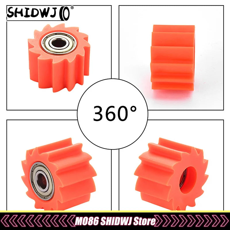1pcs Motorcycle Pulley Wheel Drive Chain Roller Tensioner For KX KXF 250 450 250F CR CRF RMZ WR YZ Dirt Bike