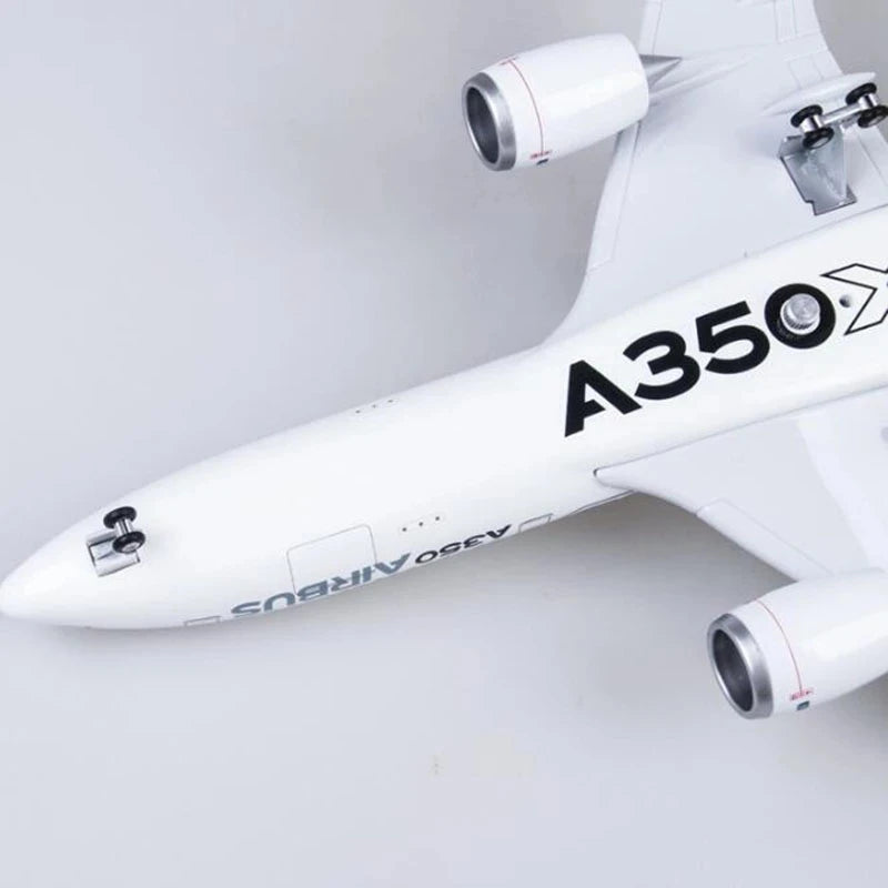 for 350 1/142 Prototype Airlines A350 XWB Airbus 47CM Aircraft Model with Wheels and Lights LED Airplane Accessories Toy Model