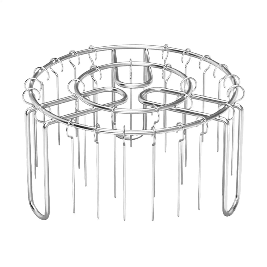 24 Skewers Air Fryer Stainless Steel Grill Vertical Skewer Hanging Oven Kebab Rack Kebab Holder Kitchen Gadgets Grill