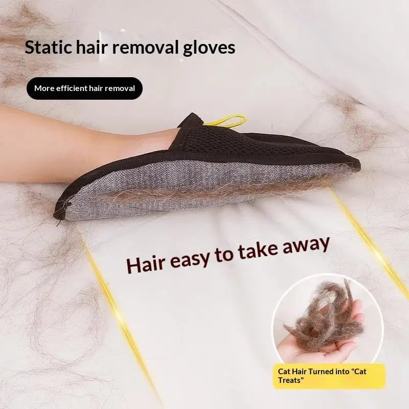 Reusable Washable Pet Hair Removal Gloves Portable Lint Dehairing Tool for Clothes Couch Dog Cat Grooming Pet Accessories
