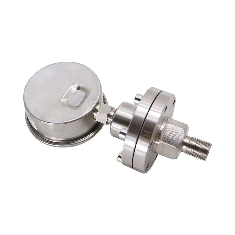 SS304 Stainless Steel DN50 M20*1.5 Diaphragm Pressure Gauge Liquid Application Membrane Manometer Gauge
