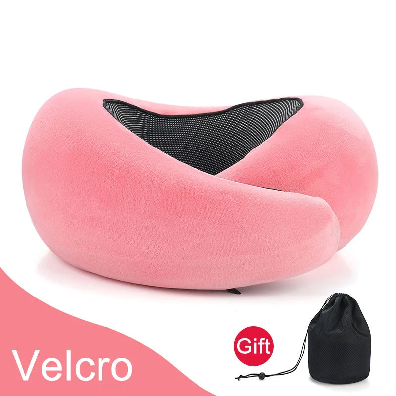 U Shape Memory Foam Neck Pillow Snail Travel Neck Pillows Portable Cervical Vertebra Airplanes Noon Break Pillow Relax