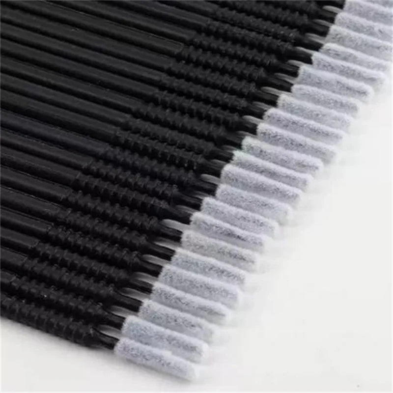 Black Disposable MicroBrush Eyelash Extension Removal Swabs Individual Lashes Cleaning Cotton Swabs 100/200/500/1000PCS