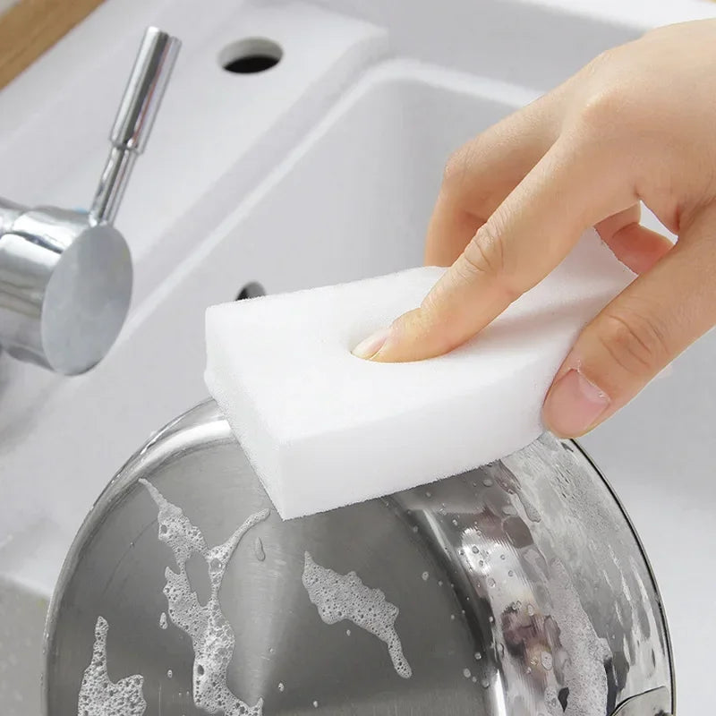 100x70x30mm Melamine Sponge Magic Sponge Eraser White Cleaning Sponge Nano Cleaner for Window Car Dust Kitchen Office Bathroom